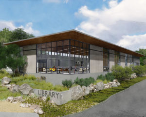 drawing of the new Capitola Library plans