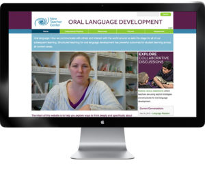screenshot of New Teacher Center Oral Language Development website