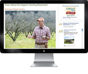 screenshot of Organic Farming Research Foundation website